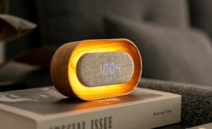 Lumos Clock - Oval White Ash